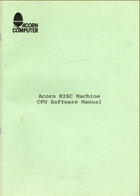 Acorn RISC Machine CPU Software Manual