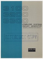 3100, 3200, 3300 Computer Systems Report Systems Report Generator