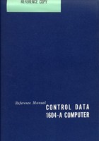 Control Data 1604-A Computer