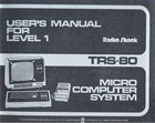 Tandy TRS-80 User's Manual for Level 1