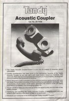 Tandy Acoustic Coupler Manual