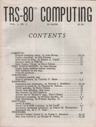 TRS-80 Computing - Volume 1, Number 2