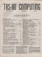 TRS-80 Computing - Volume 1, Number 3