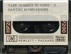 DARTEC Tape Number 03-81032-3 Dartec M1000 series