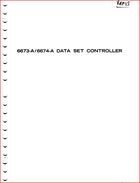 Control Data - 6673-A & 6674-A Data Set Controller - Manual