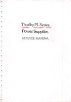 Thurlby PL Series Power Supplies - Service Manual