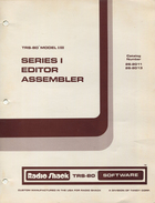 Series I Editor Assembler (Cassette)
