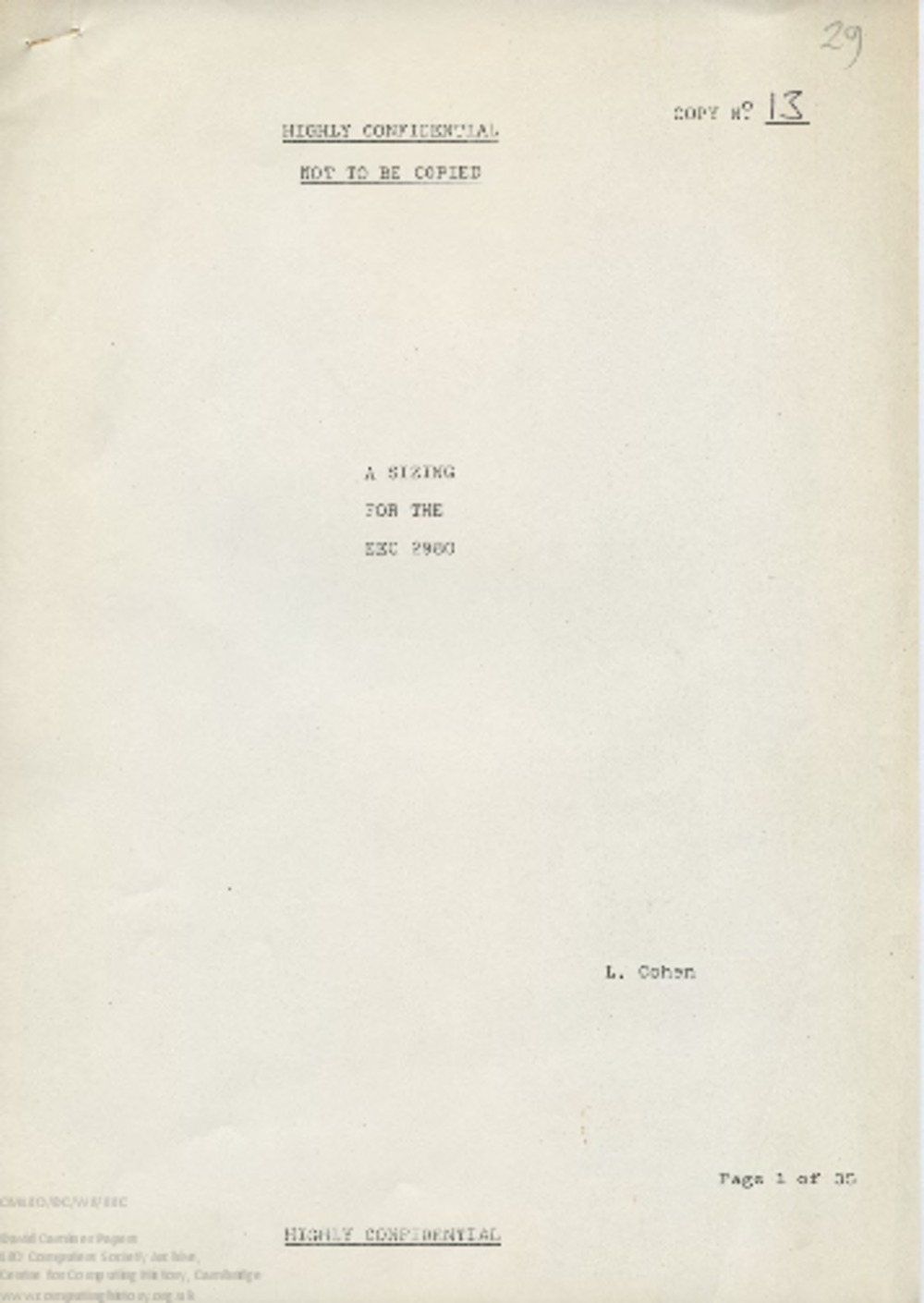 Article: 58512 L. Cohen 