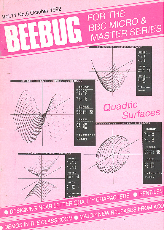 Article: Beebug Newsletter - Volume 11, Number 5 - October 1992