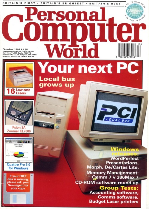 Scan of Document: Personal Computer World - October 1993