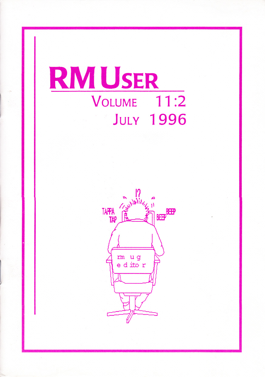 Article: RM User Volume 11:2 - July 1996