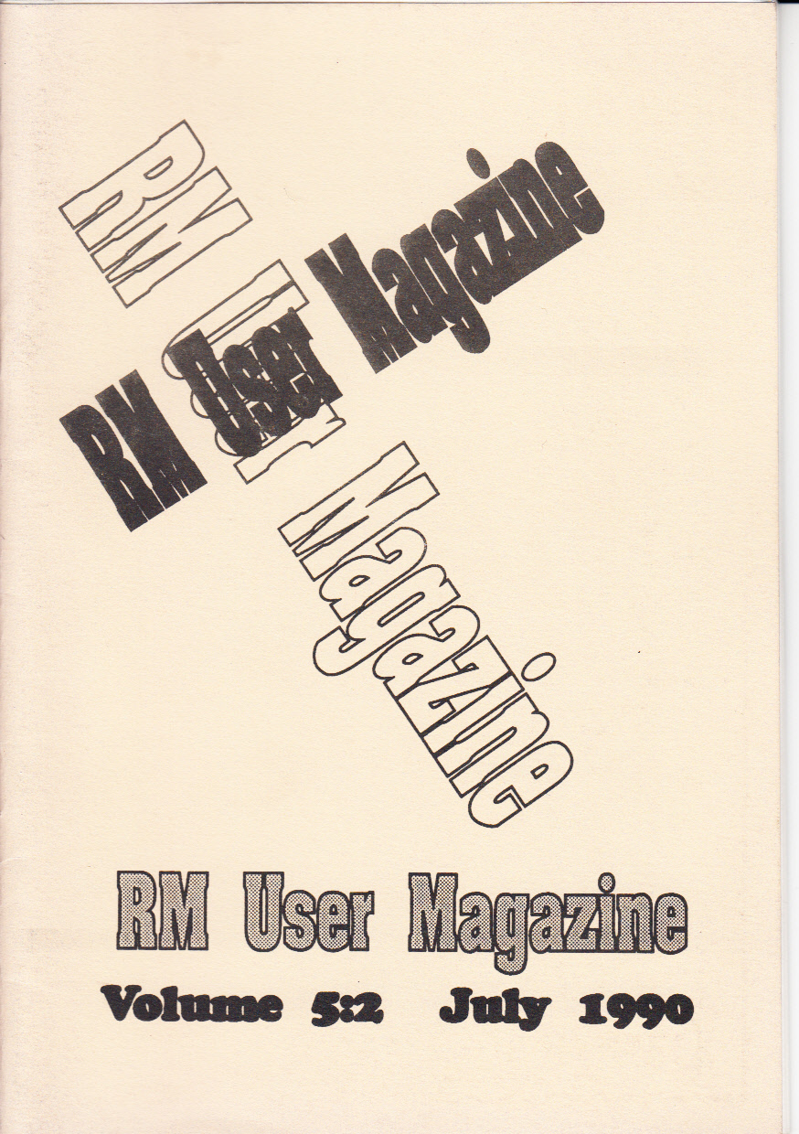 Article: RM User Volume 5:2 - July 1990