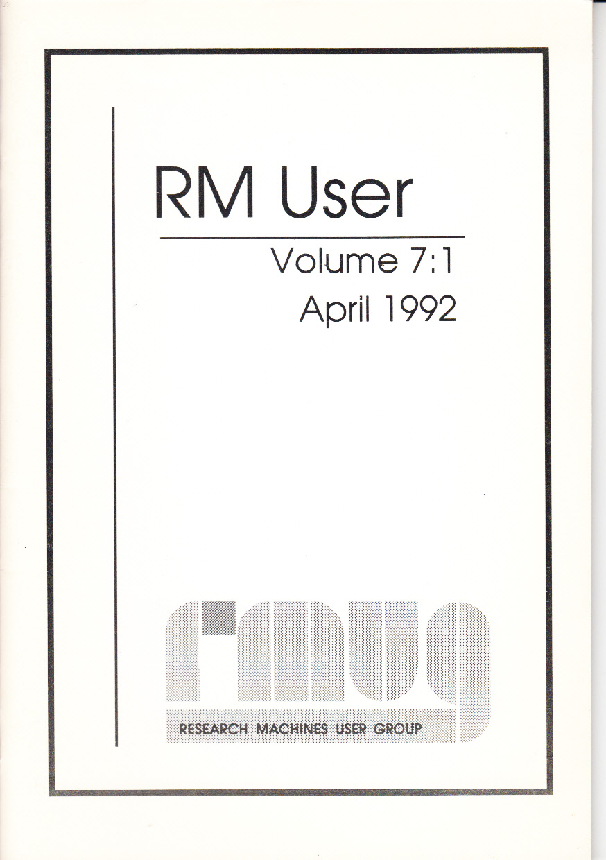 Article: RM User Volume 7:1 - April 1992