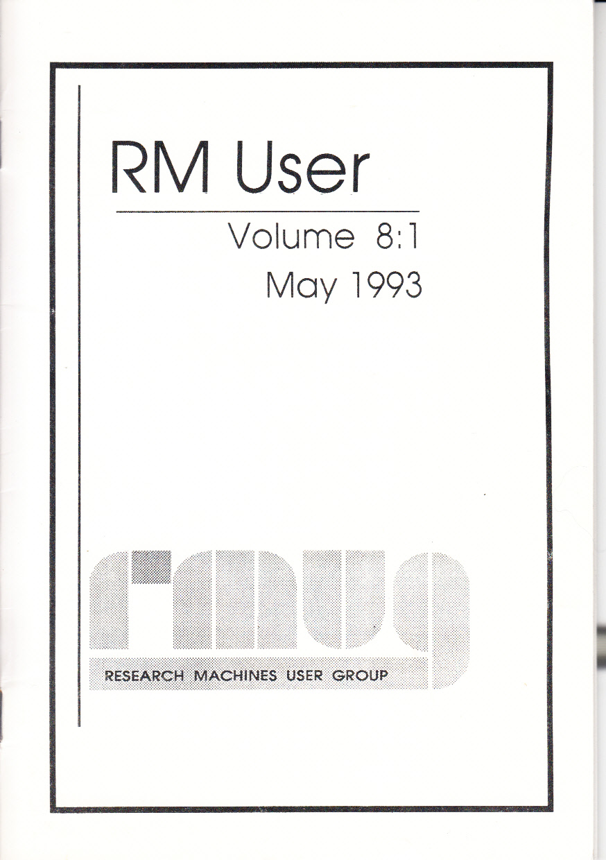 Article: RM User Volume 8:1 - May 1993