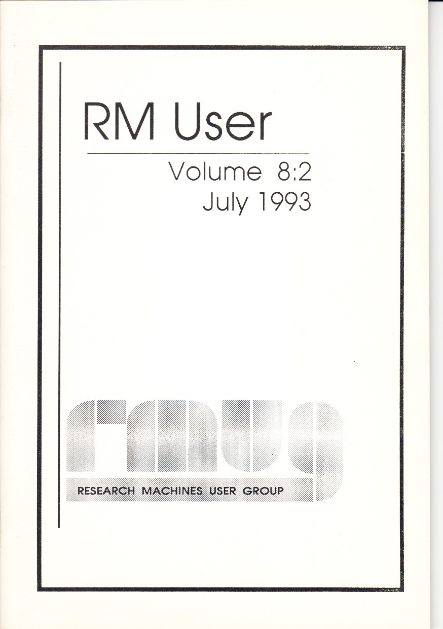 Article: RM User Volume 8:2 - July 1993