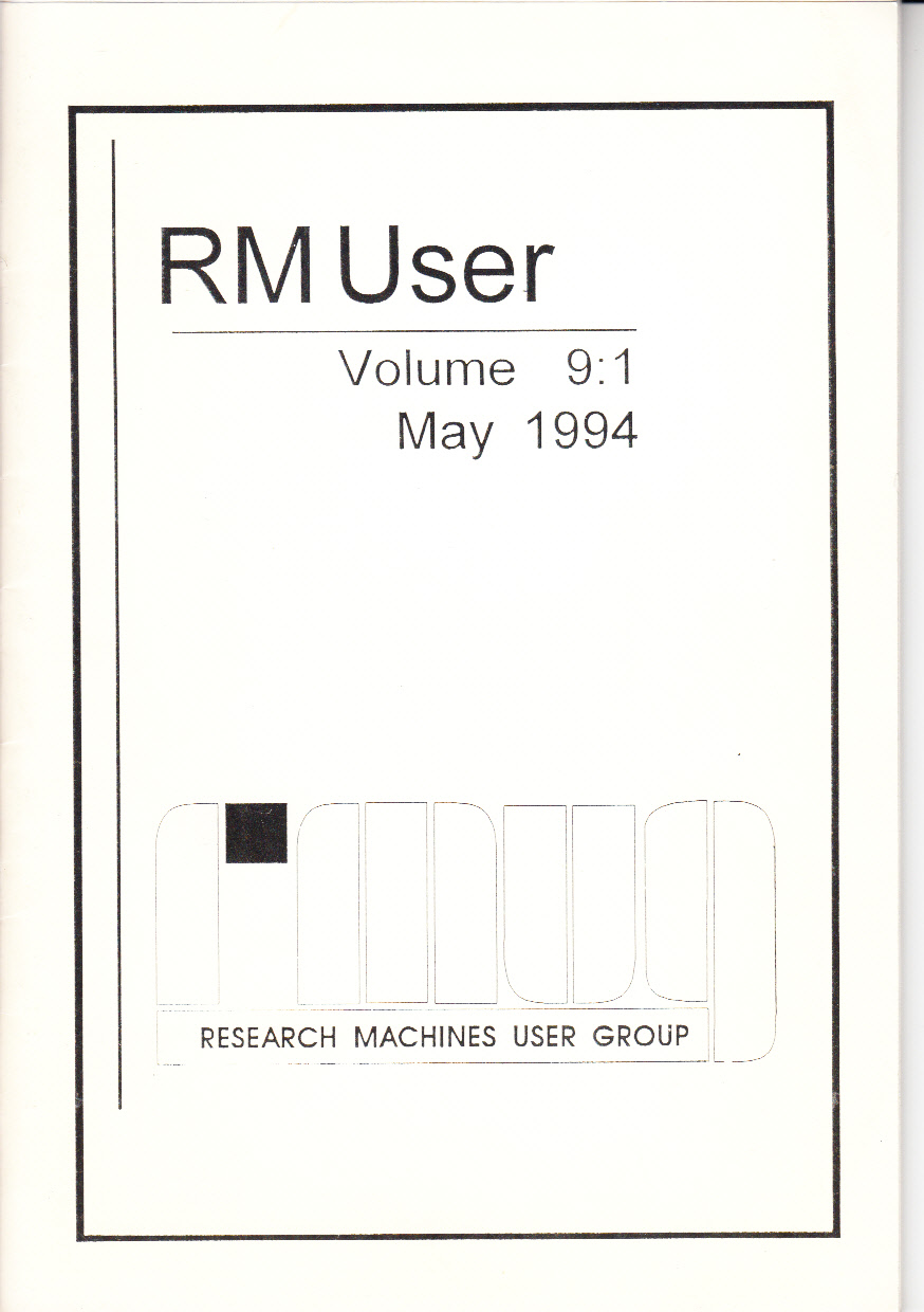 Article: RM User Volume 9:1 - May 1994