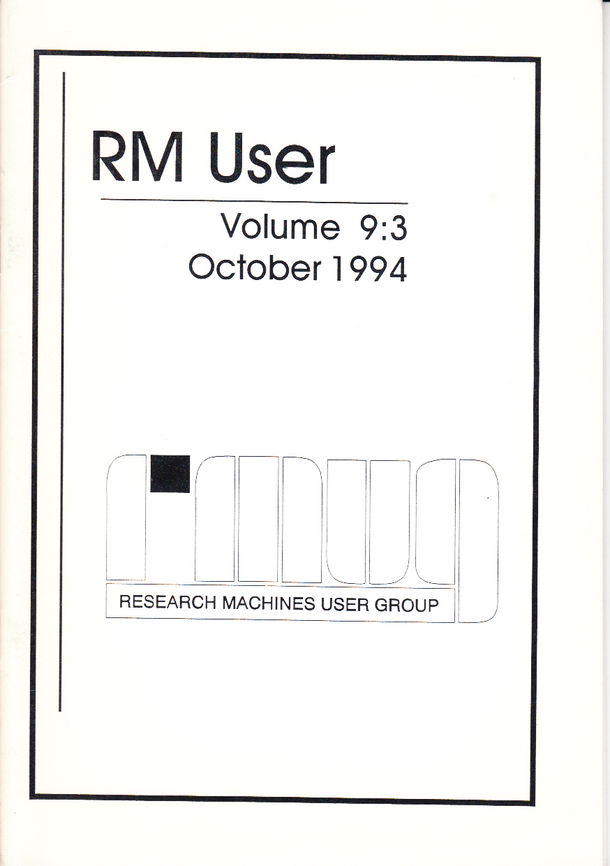 Article: RM User Volume 9:3 - October 1994