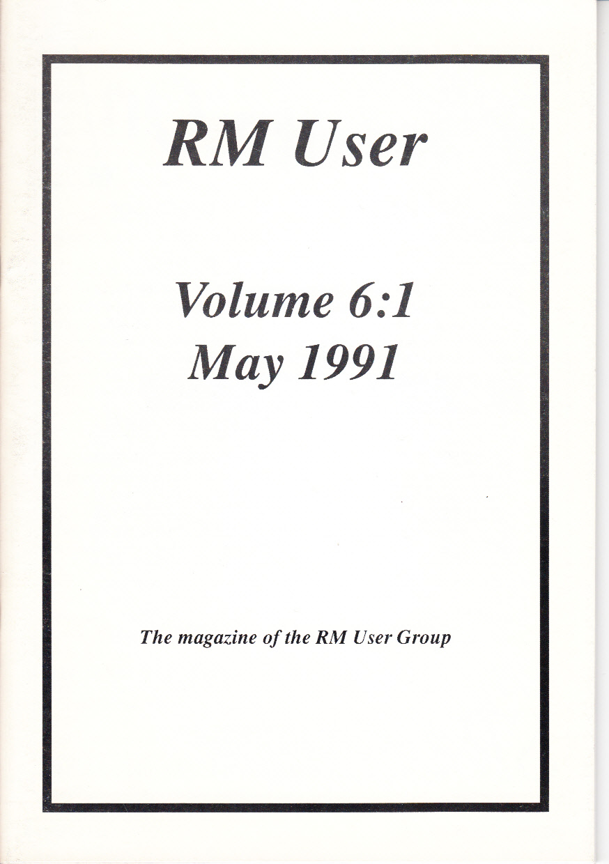 Article: RM User Volume 6:1 - May 1991
