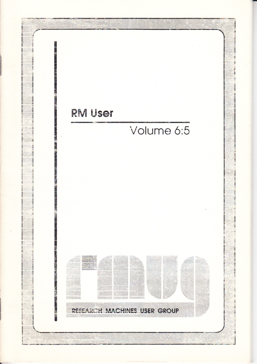 Article: RM User Volume 6:5 - December 1991