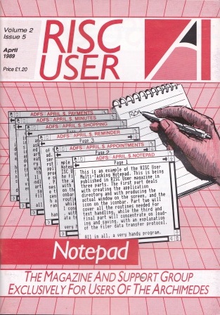 Article: Risc User - Volume 2 Issue 5 - April 1989