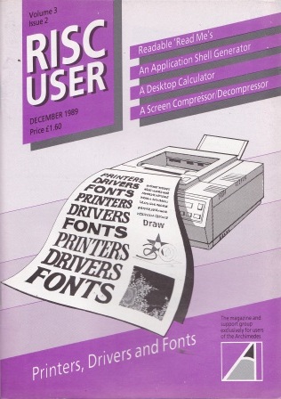 Article: Risc User - Volume 3 Issue 2 - December 1989