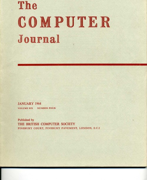 Scan of Document: The Computer Journal January 1964