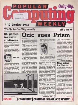 Article: Popular Computing Weekly Vol 3 No 40 - 4 -10 October 1984