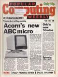 Article: Popular Computing Weekly Vol 3 No 38 - 20-26 September 1984