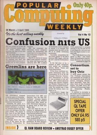 Article: Popular Computing Weekly Vol 4 No 13 - 28 March-3 April 1985