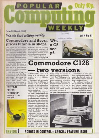 Article: Popular Computing Weekly Vol 4 No 11 - 14-20 March 1985