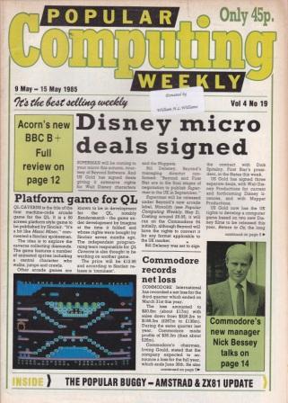 Article: Popular Computing Weekly Vol 4 No 19 - 9-15 May 1985