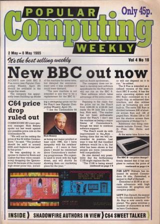 Article: Popular Computing Weekly Vol 4 No 18 - 2-8 May 1985