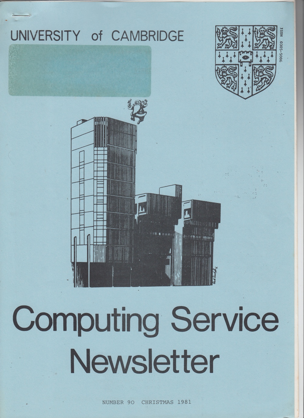Article: University of Cambridge Computing Service Christmas 1981 Newsletter 90