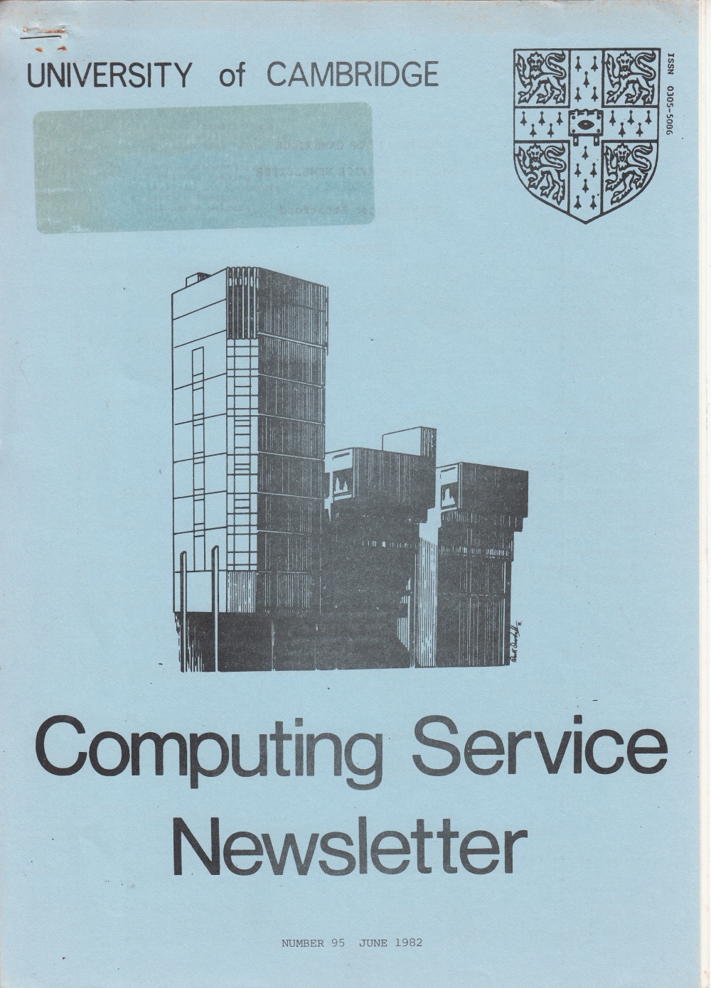 Article: University of Cambridge Computing Service June 1982 Newsletter 95