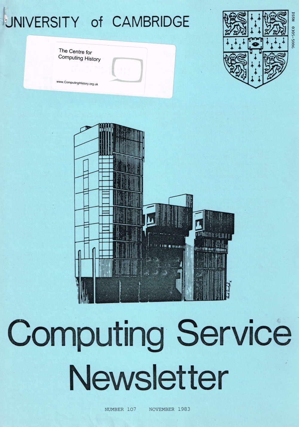 Article: University of Cambridge Computing Service November 1983 Newsletter 107