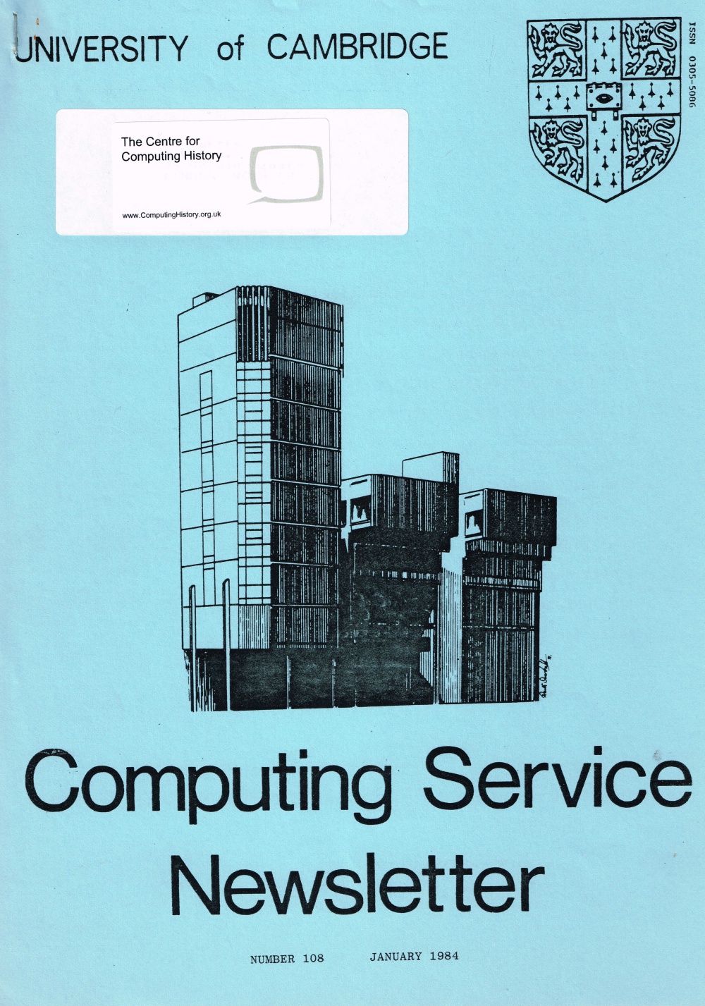 Article: University of Cambridge Computing Service January 1984 Newsletter 108