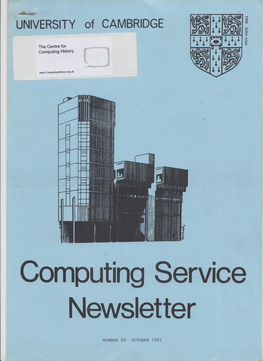 Article: University of Cambridge Computing Service October 1981 Newsletter 88