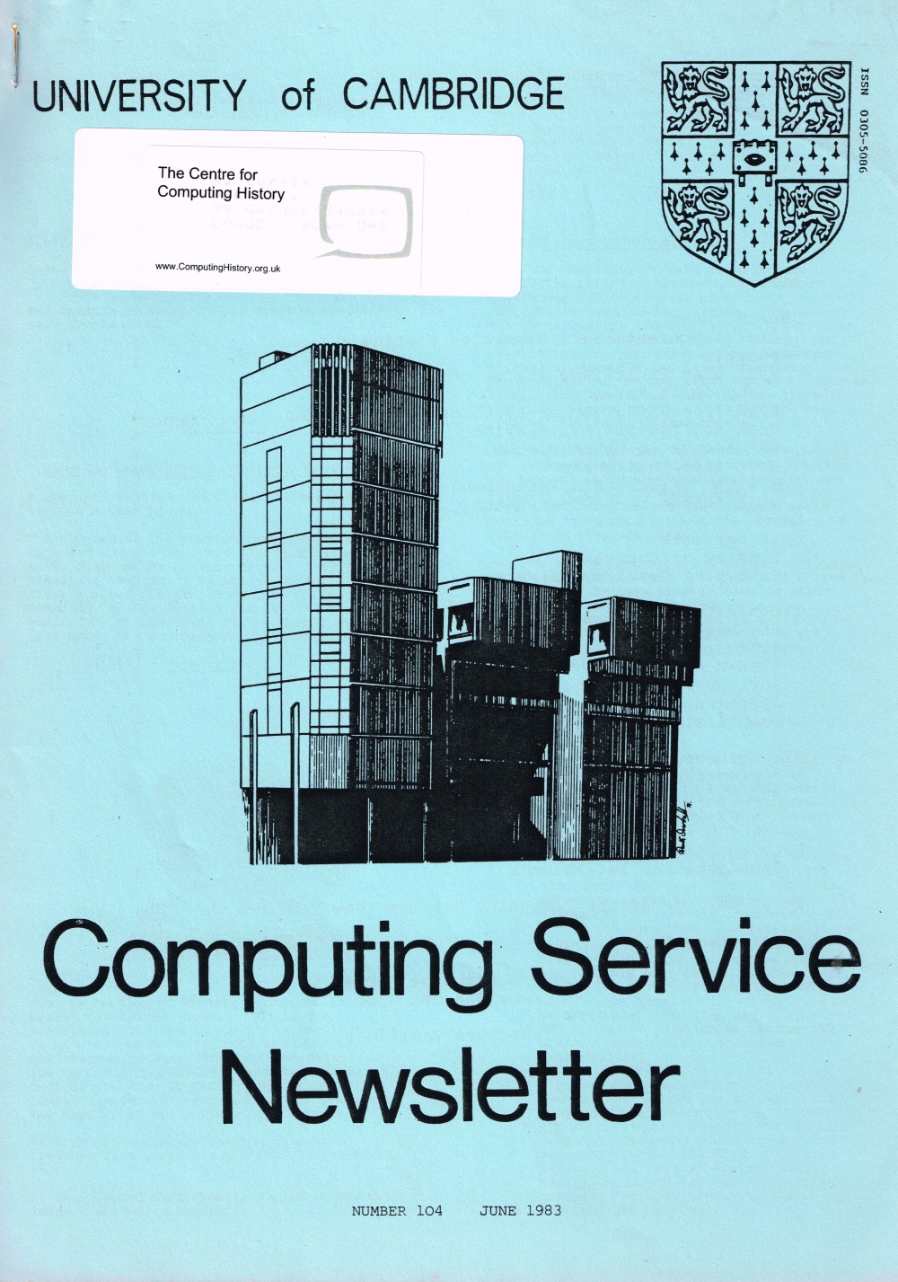 Article: University of Cambridge Computing Service June 1983 Newsletter 104