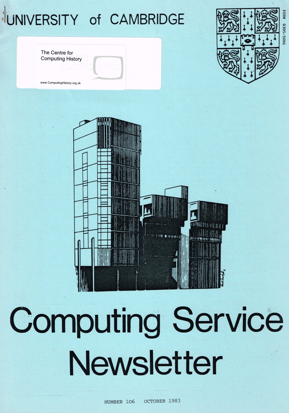 Article: University of Cambridge Computing Service October 1983 Newsletter 106