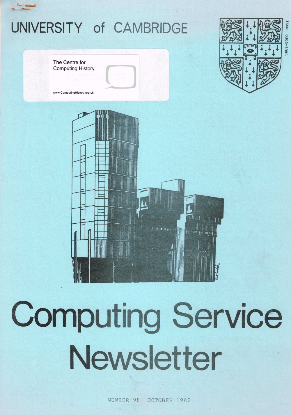 Article: University of Cambridge Computing Service October 1982 Newsletter 98