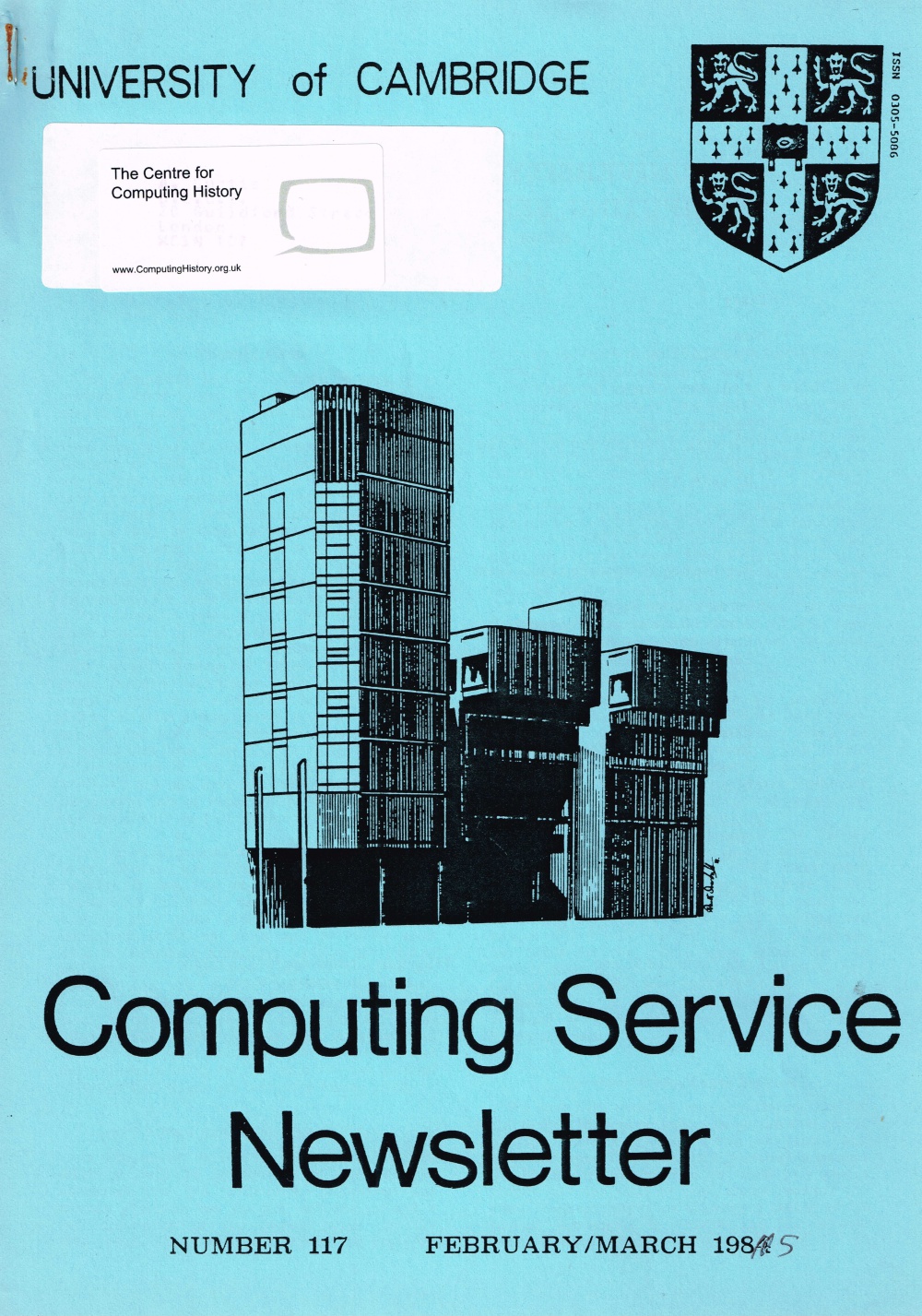 Article: University of Cambridge Computing Service February/March 1985 Newsletter 117