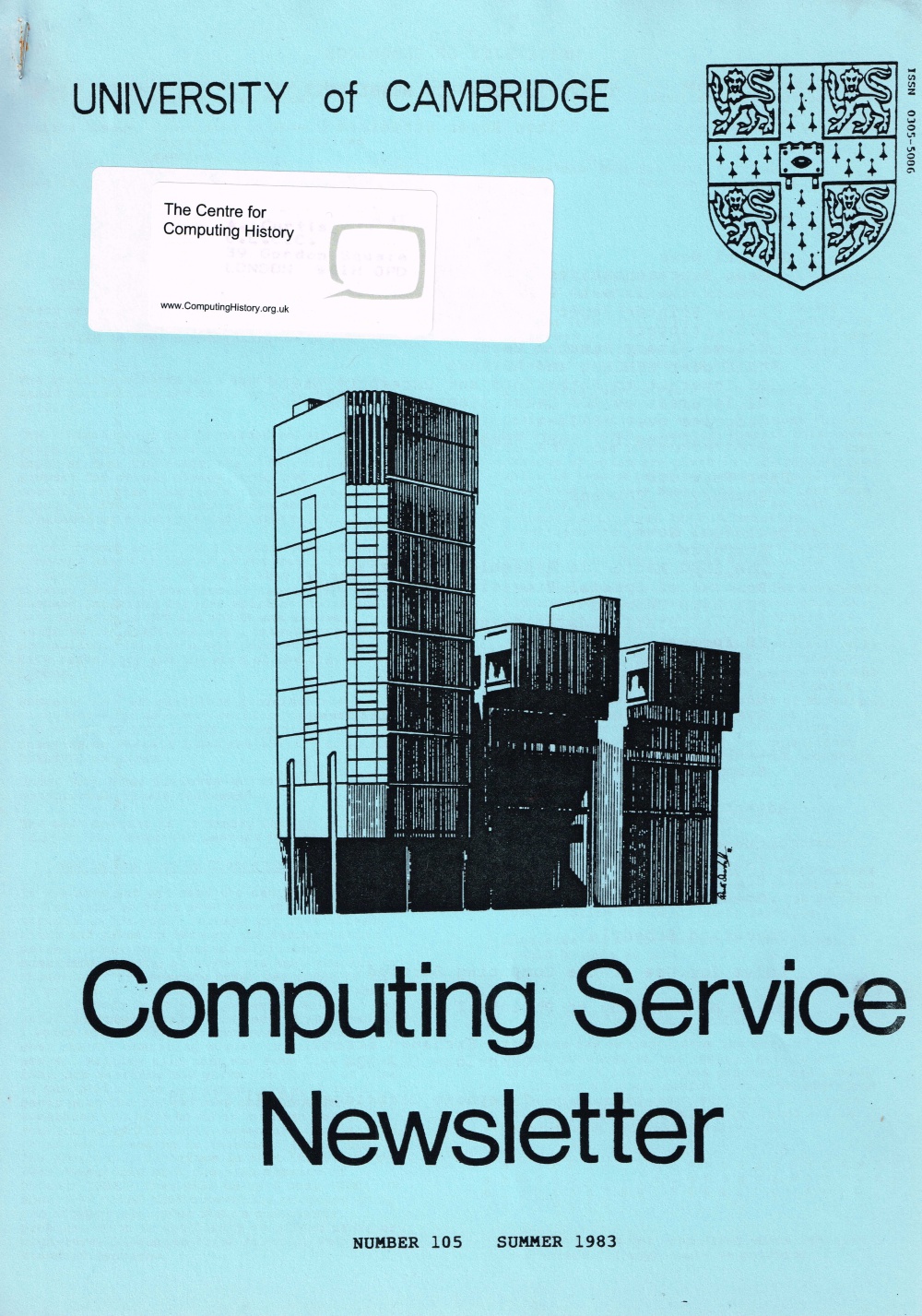 Article: University of Cambridge Computing Service Summer 1983 Newsletter 105