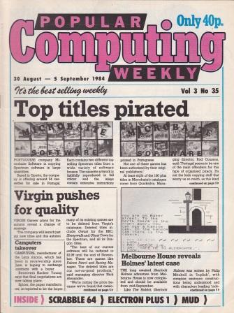 Article: Popular Computing Weekly Vol 3 No 35 - 30 August-5 September 1984