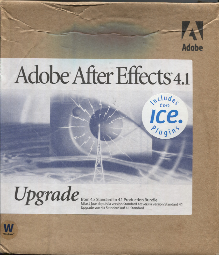 Adobe After Effects 4.1 (Upgrade) - Software - Computing History