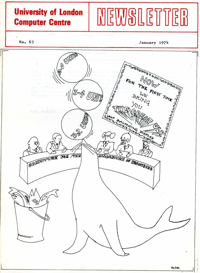 Scan of Document: ULCC News January 1974  Newsletter 63