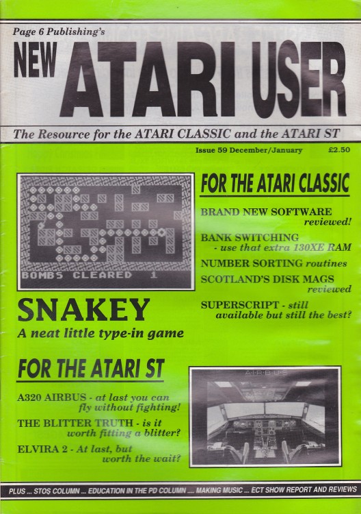 Scan of Document: New Atari User - Issue 59 - December 1992/January 1993