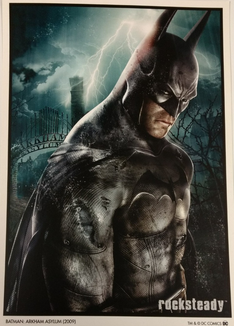 Batman Arkham Asylum 2009 A4 Poster - Promotional Item - Computing History
