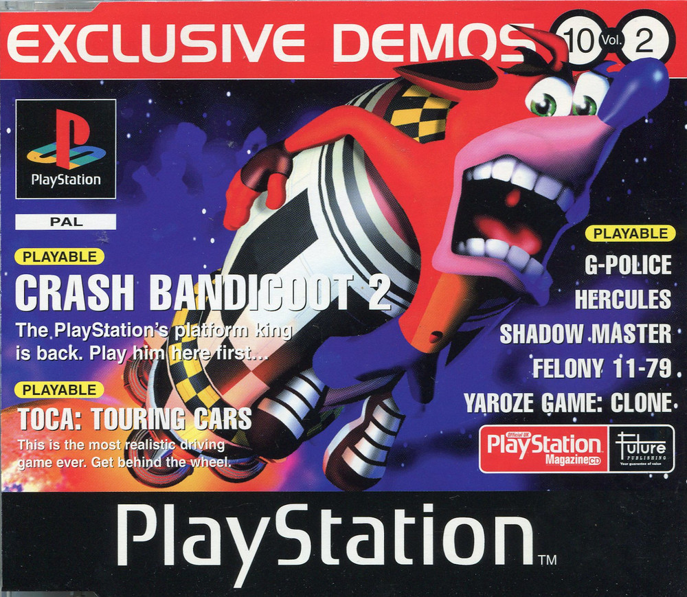 Demo 27. Euro Demo 32 Cover PSX. PLAYSTATION United Kingdom. Стерео и видео журнал диск с Джахом. Euro Demo three German SCED-00622.