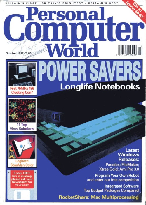 Scan of Document: Personal Computer World - October 1992