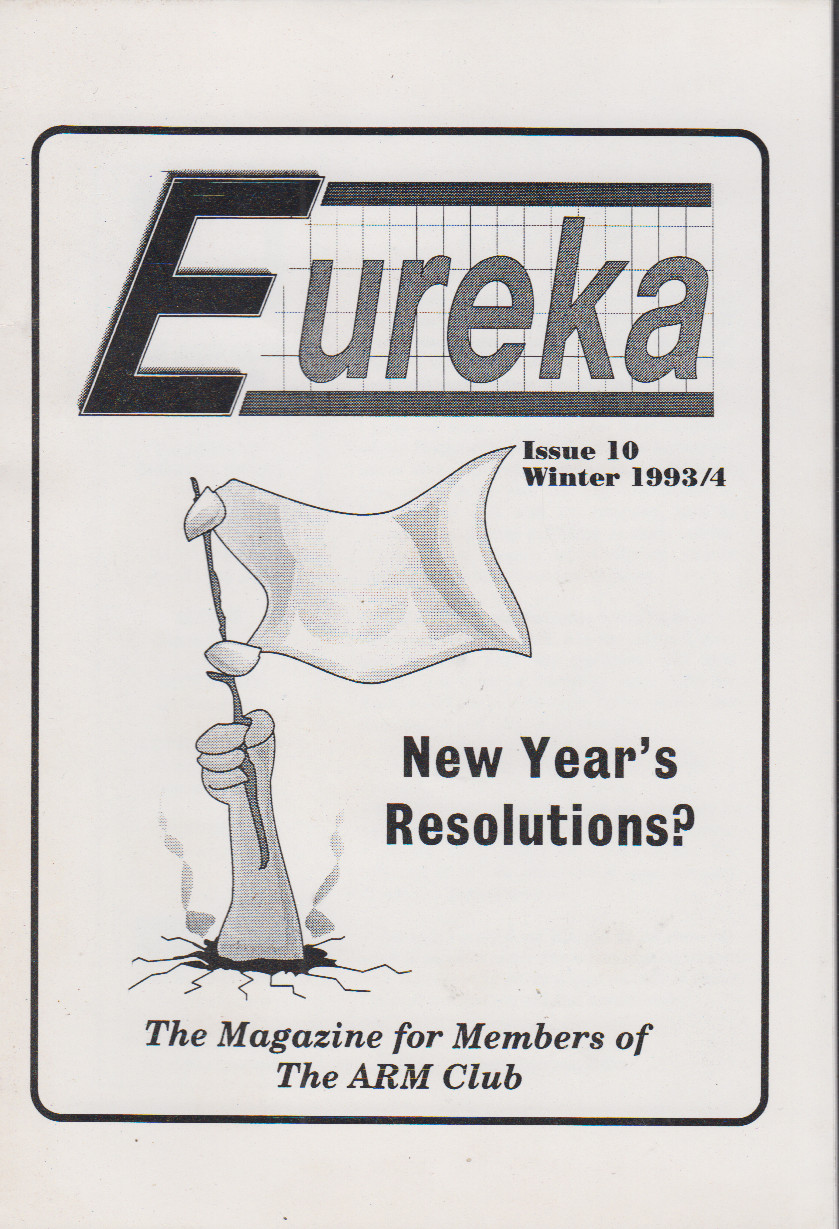 Article: Eureka - Issue 10 Winter 1993/4